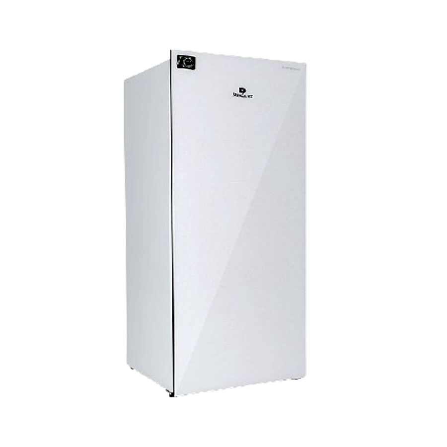 1035WB Glass Door Inverter Cloud White Vertical Freezer