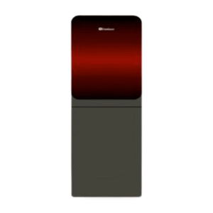 1051 Glass Door Noir Red With Refrigerator