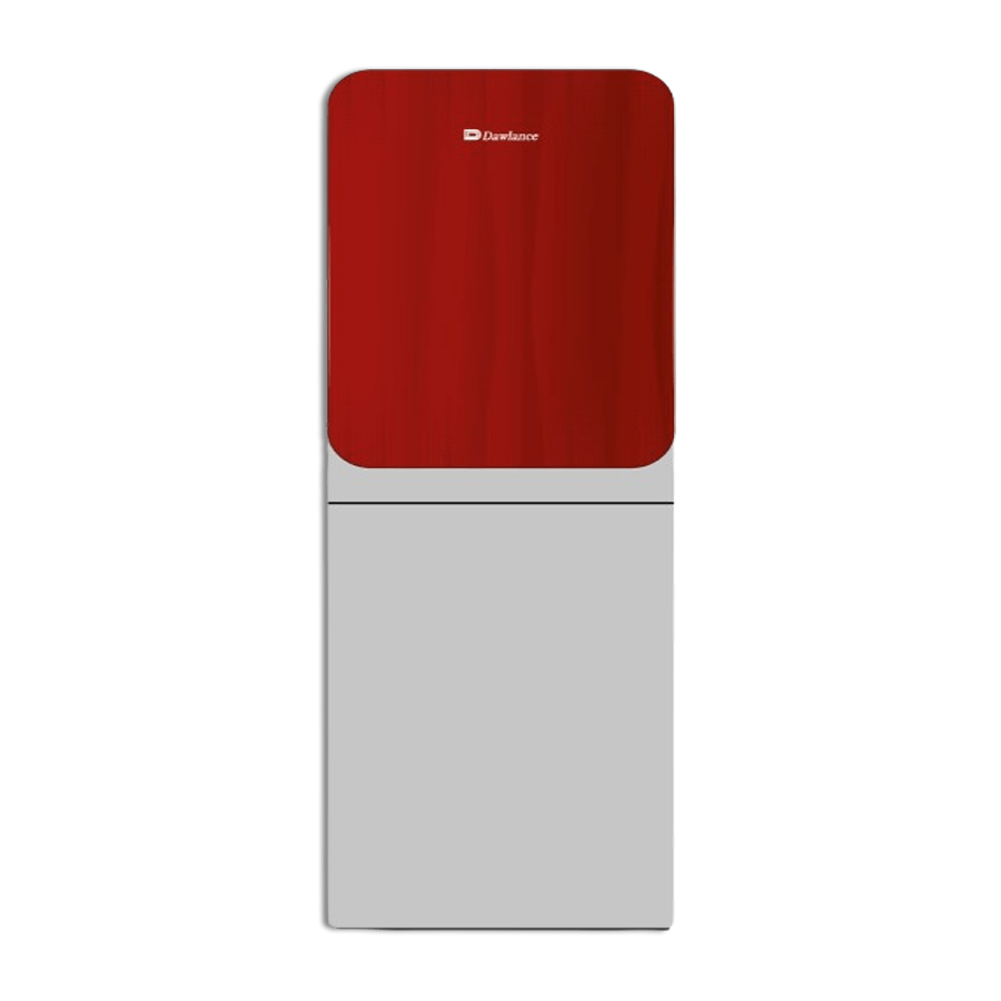 1051 Glass Door Red With Refrigerator
