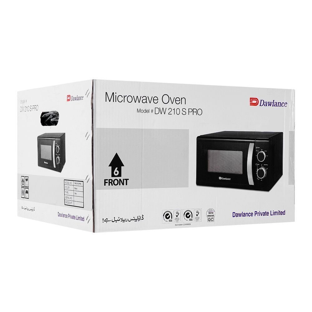 Dawlance DW 210 S Pro Heating Microwaves Oven Black - Image 3