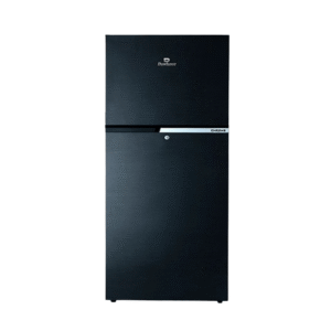 9140WB Chrome Hairline Black Double Door Refrigerator